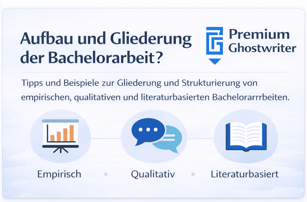 Gliederung der Bachelorarbeit – Aufbau und Struktur mit Beispielen für empirische, qualitative und literaturbasierte Bachelorarbeiten