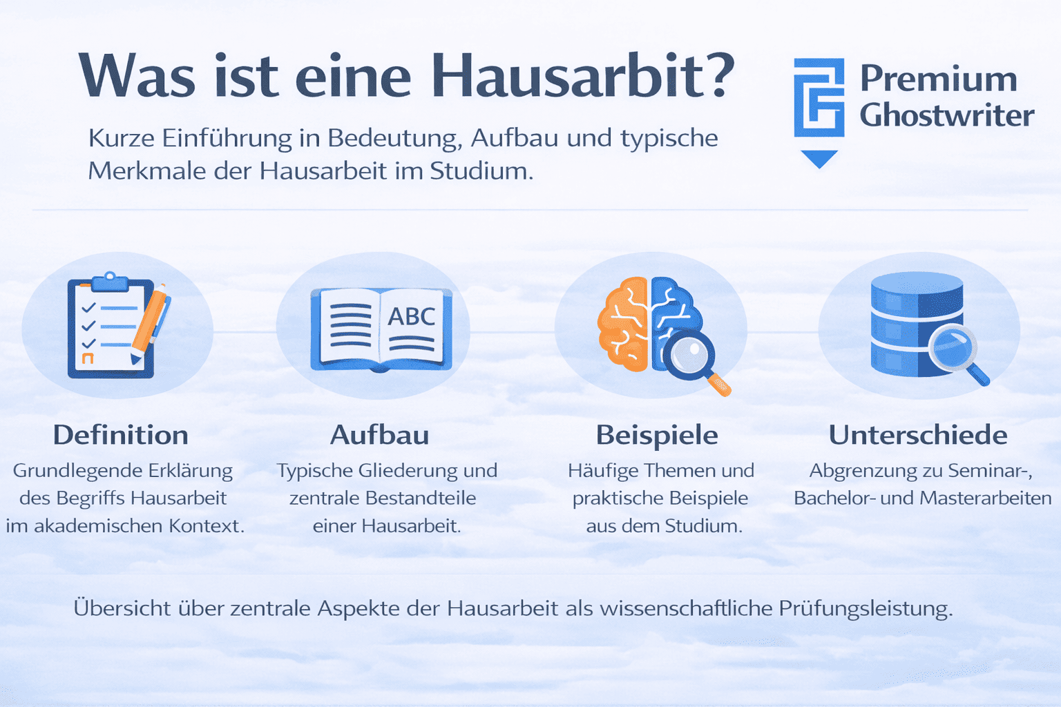 Was ist eine Hausarbeit? Übersicht zu Definition, Aufbau und typischen Bestandteilen einer Hausarbeit im Studium