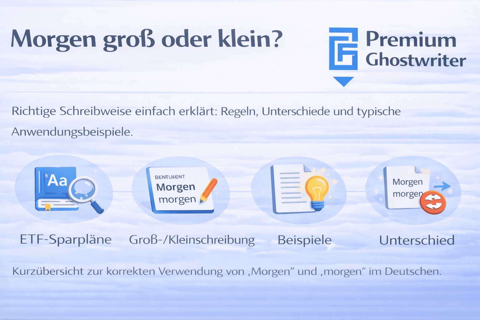Morgen groß oder klein richtig schreiben – Regeln, Unterschiede und Beispiele erklärt